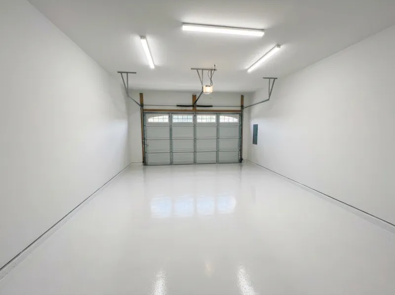 Garage floor epoxy coat — after