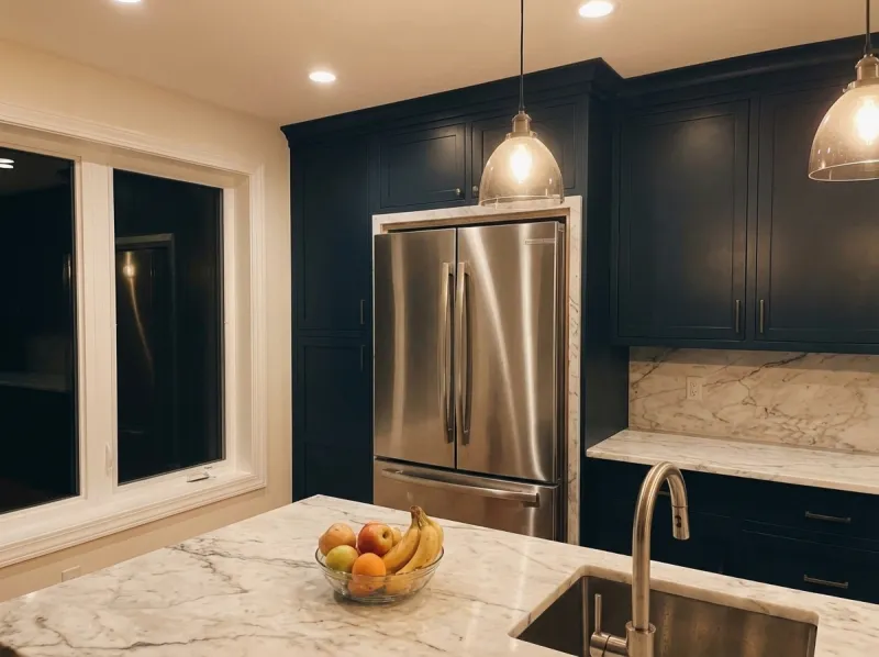 New fridge delivered and installed — after